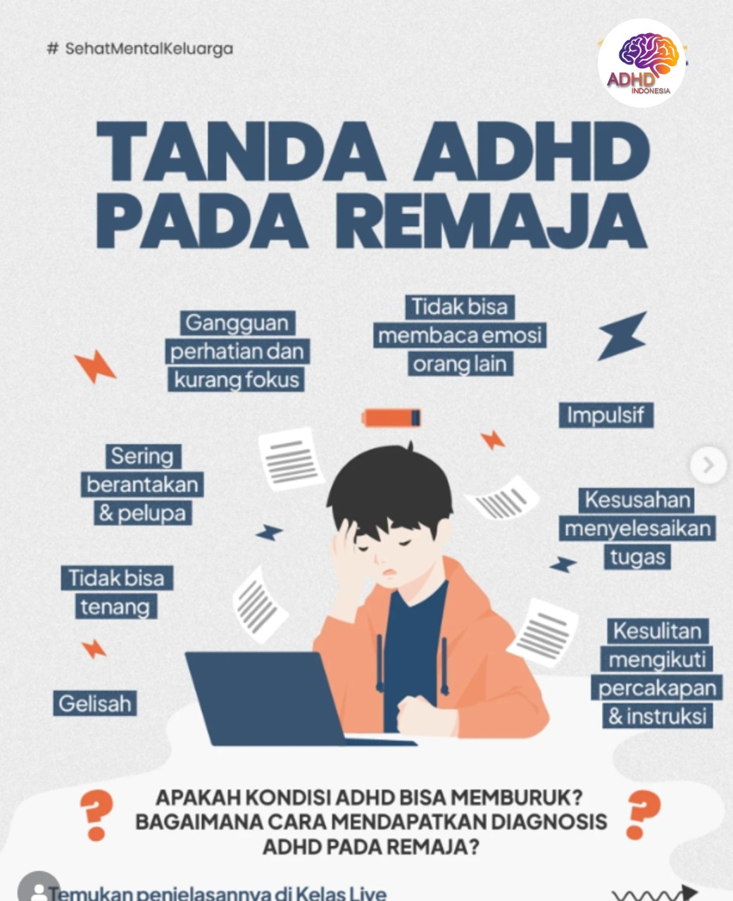 Screening ADHD Non-Diagnostik: Edukasi Awal bagi Orang Tua di Kota Sukabumi